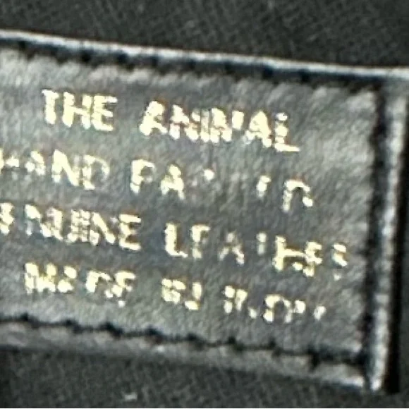 Vintage “The Animal” Hand Painted Artisan Leather Crossbody very colorful! - Picture 3 of 3